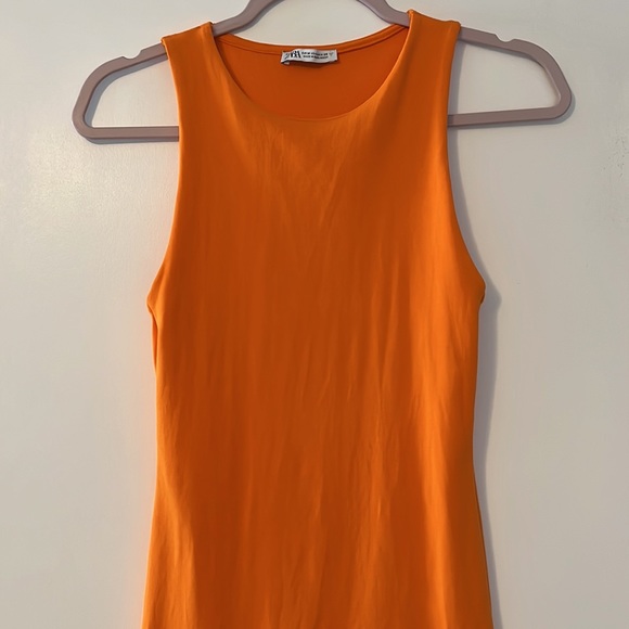 Zara orange mini dress - Picture 3 of 4
